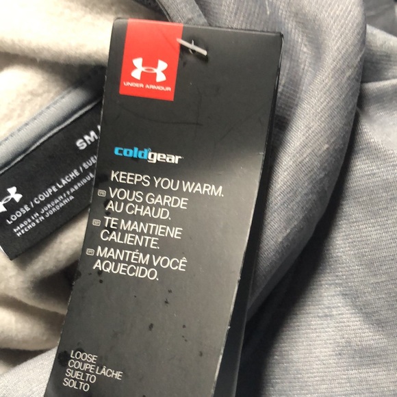 UNDER ARMOUR Big Logo Fleece Hoodie Sweatshirt Sweater Size Small - Picture 5 of 8